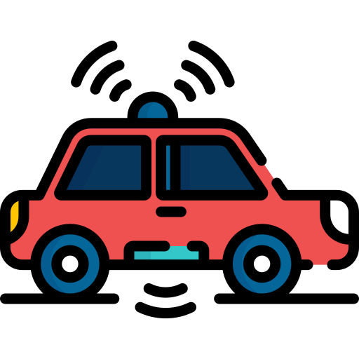 Автономный автомобиль Special Lineal color иконка
