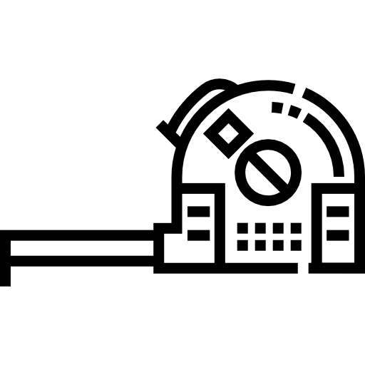 Рулетка Detailed Straight Lineal иконка