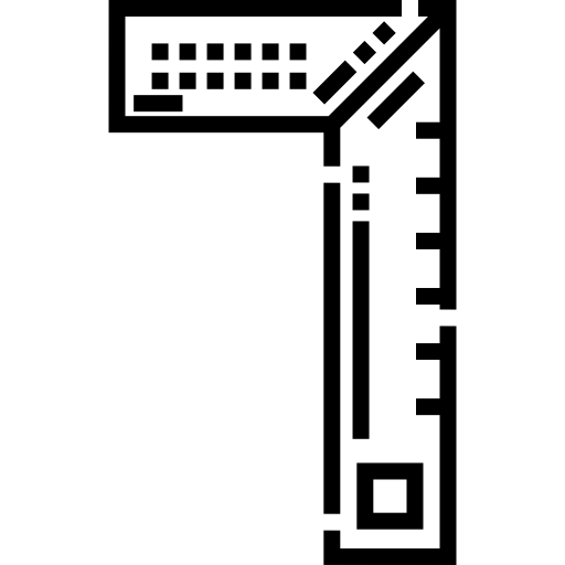 linijka Detailed Straight Lineal ikona
