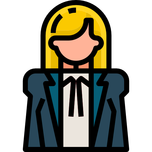 Businesswoman Skyclick Lineal Color icon