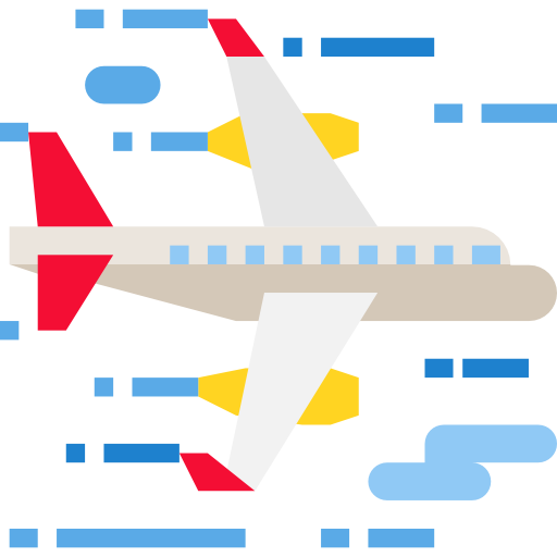 비행기 Skyclick Flat icon