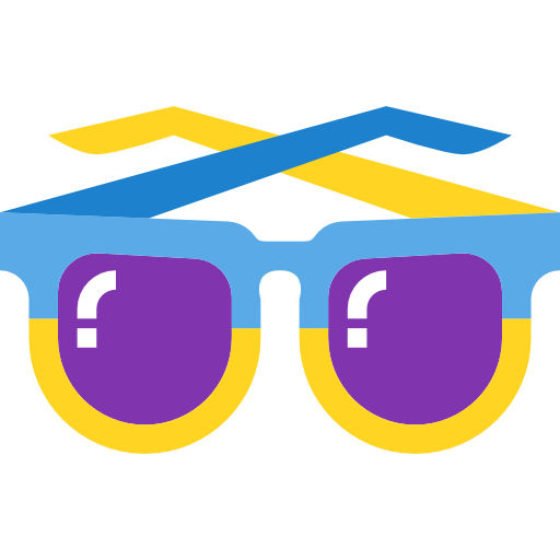 Sunglasses Skyclick Flat icon
