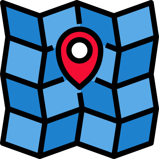 Map Skyclick Lineal Color icon