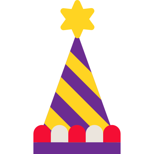 Party hat Skyclick Flat icon