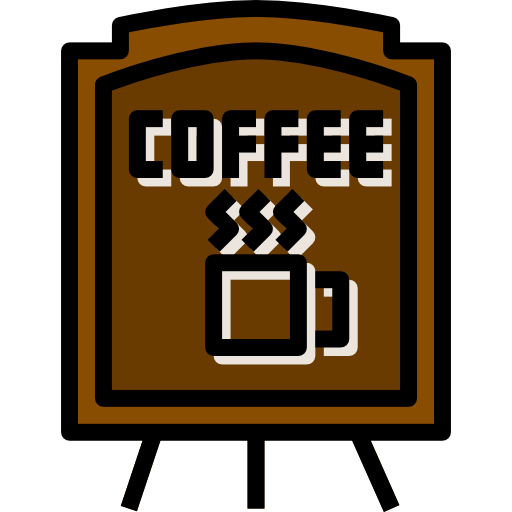 café Skyclick Lineal Color icono
