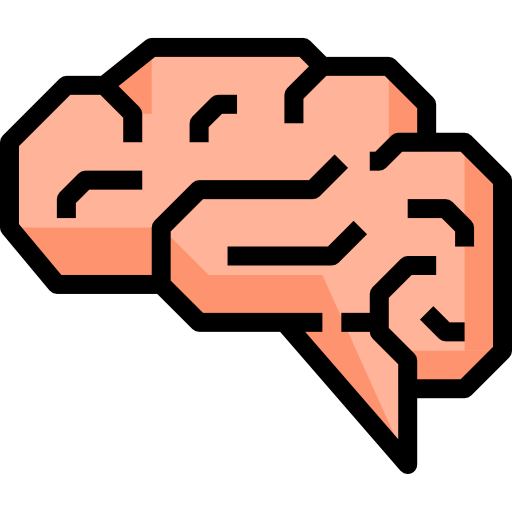 Brain Skyclick Lineal Color icon