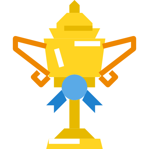 Trophy Skyclick Flat icon