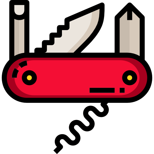 cuchillo Skyclick Lineal Color icono