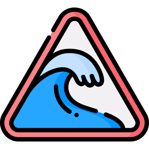 tsunami Special Lineal color ikona