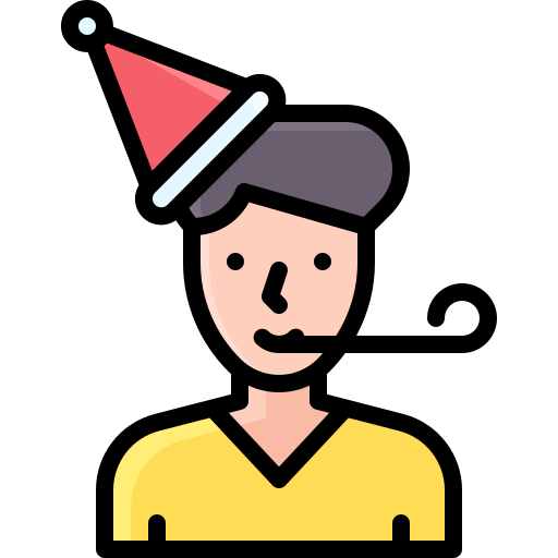 Party horn Generic Outline Color icon