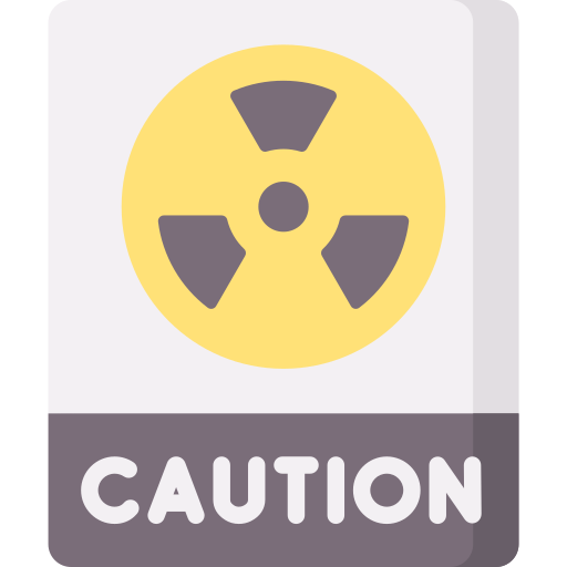 segno di radiazioni Special Flat icona