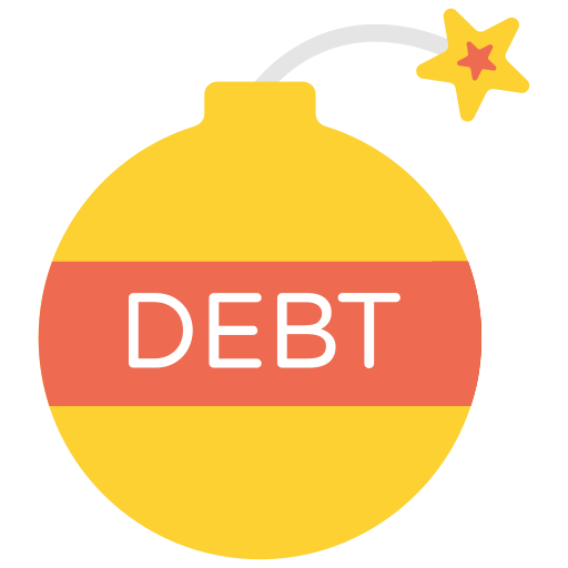Долговая бомба Generic Flat иконка