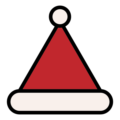 czapka świętego mikołaja Generic Outline Color ikona