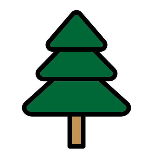 Christmas Tree Generic Outline Color icon