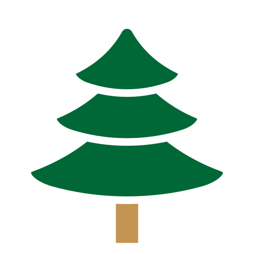 Árbol de navidad Generic Flat icono