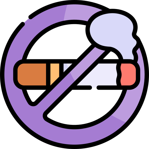 zakaz palenia Kawaii Lineal color ikona