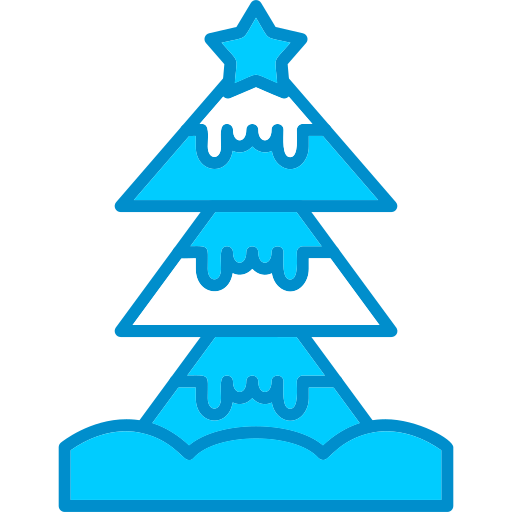 Árbol de navidad Generic Blue icono