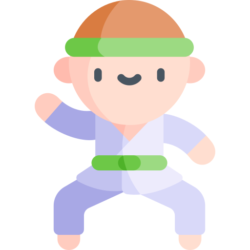 karate Kawaii Flat icon