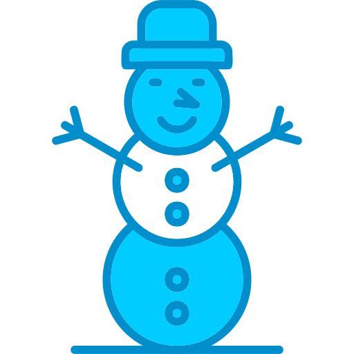 monigote de nieve Generic Blue icono