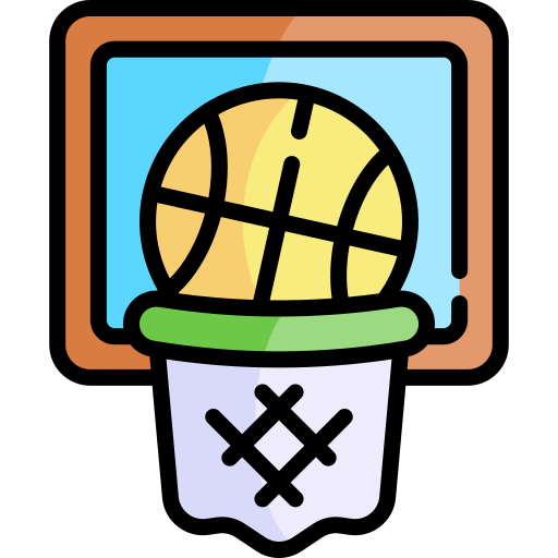 baloncesto Kawaii Lineal color icono