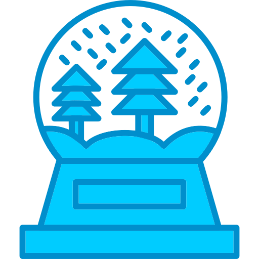 sneeuw bal Generic Blue icoon