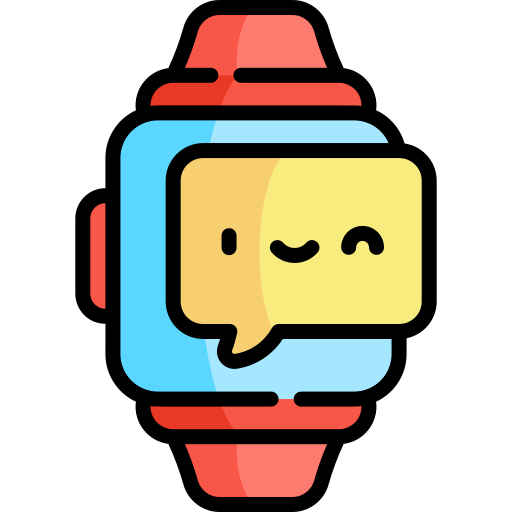 Smartwatch Kawaii Lineal color icon