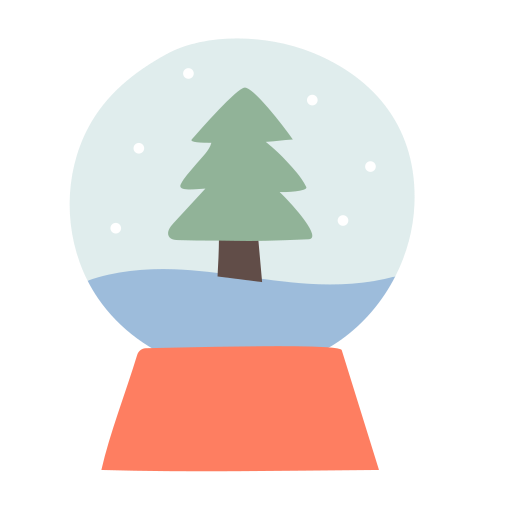 globo di neve Generic Flat icona