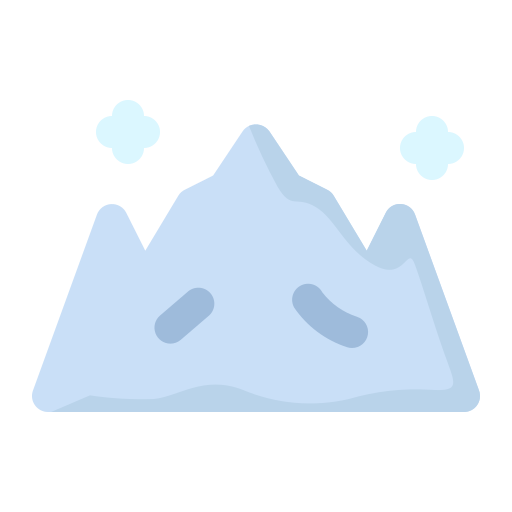 montaña de hielo Generic Flat icono