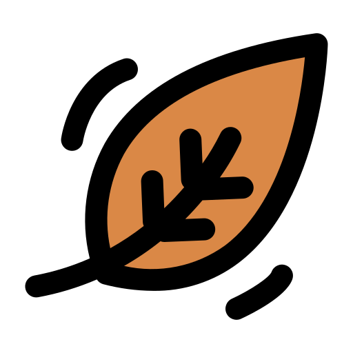 마른 잎 Generic Outline Color icon