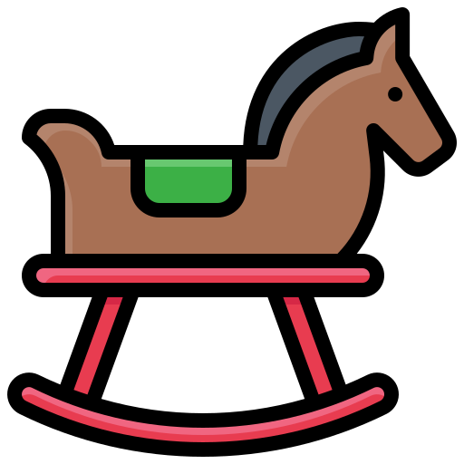 Лошадка-качалка Generic Outline Color иконка