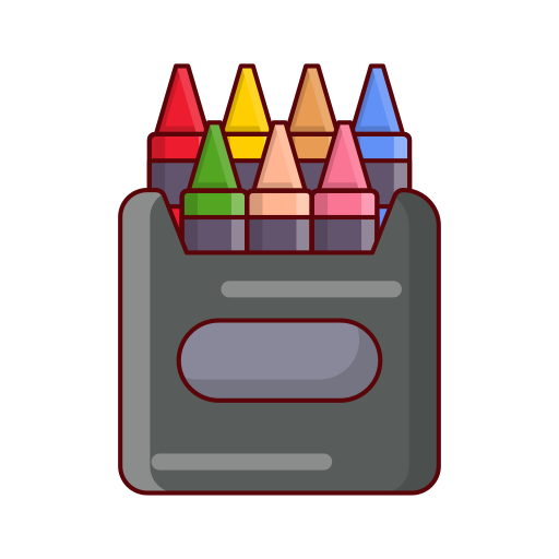 des crayons Generic Outline Color Icône