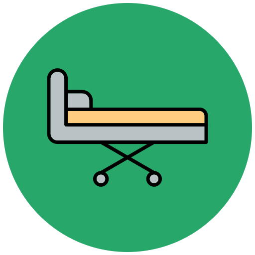 Hospital bed Generic Outline Color icon