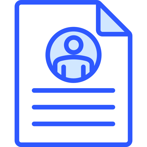 Resume Generic Blue icon