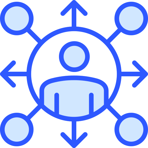 Connection Generic Blue icon