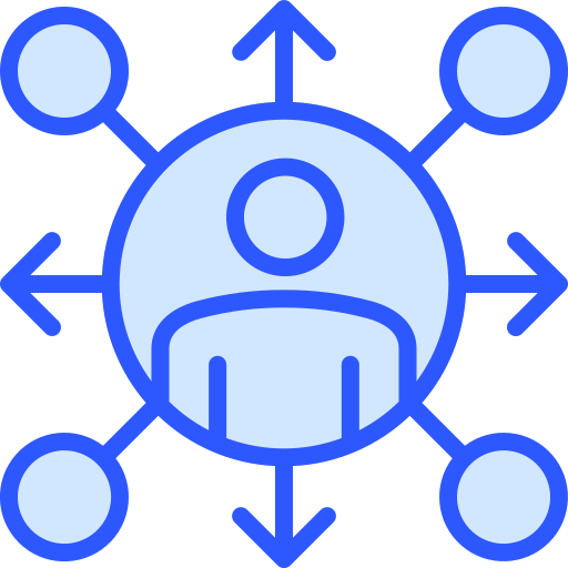 Connection Generic Blue icon