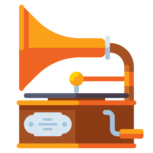 gramófono Generic Flat icono