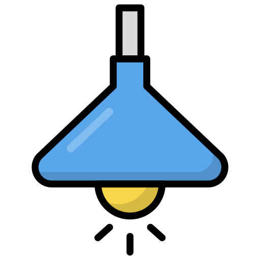 lámpara colgante Generic Outline Color icono
