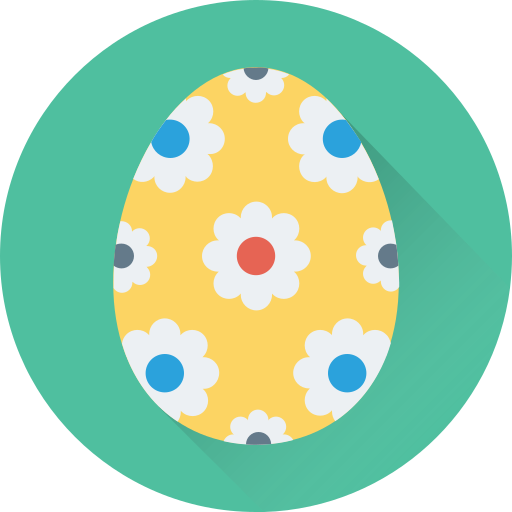 uovo di pasqua Generic Flat icona
