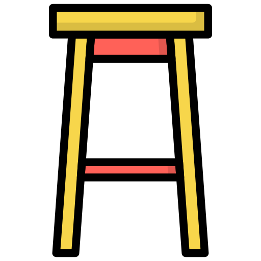 stołek Generic Outline Color ikona