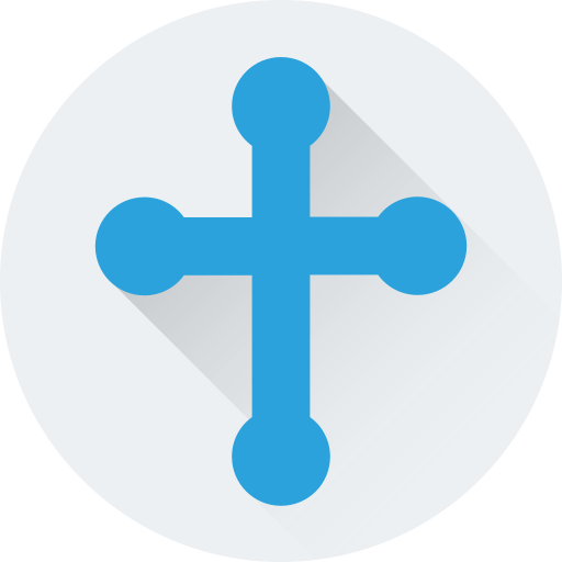 croce cristiana Generic Flat icona