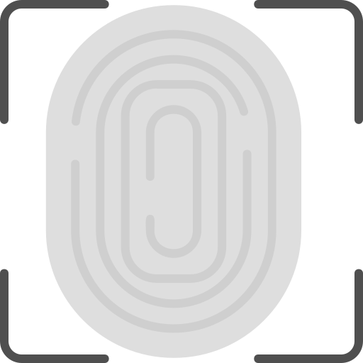 Touch id Generic Grey icon