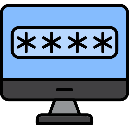 Password Generic Outline Color icon