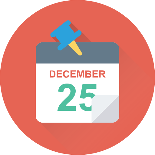 December 25 Generic Flat icon