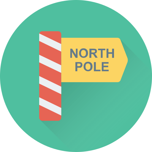 pôle nord Generic Flat Icône