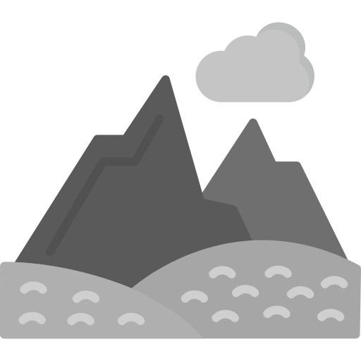 Mountains Generic Grey icon