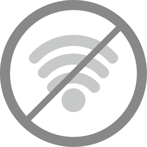 nessuna connessione wi-fi Generic Grey icona
