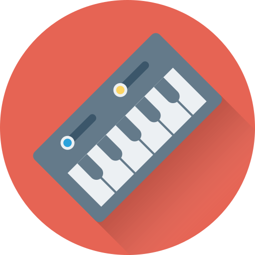 elektrische piano Generic Flat icoon