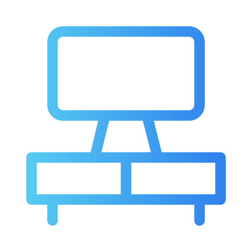 TV stand Generic Gradient icon