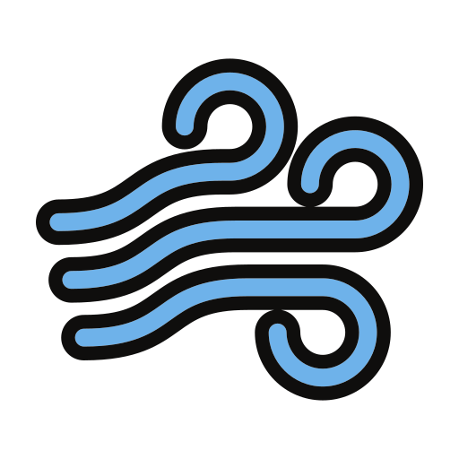 wind Generic Outline Color icon