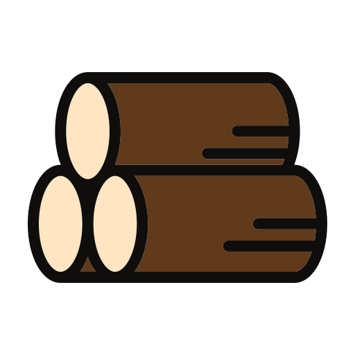 houten blok Generic Outline Color icoon